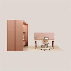 Modular Support 3x0,5 in Clay Red | Space dividing storage | Mute