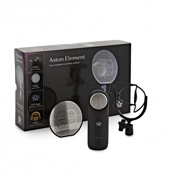 Aston Element Microphone with Proprietary Shock Mount and Pop Filter