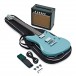 Hartwood Charger Origin Guitar Pack, Lagoon Blue