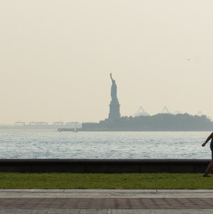 Battery Park View of Statue of Liberty