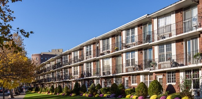 Facades of apartments in Bay Ridge