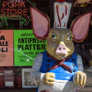 pig outside of butcher carroll gardens