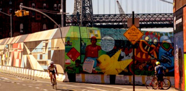 Kent Avenue Bike Lane Williamsburg