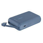 Belkin Batterie externe 10K 20W avec câble USB-C intégré (Bleu)