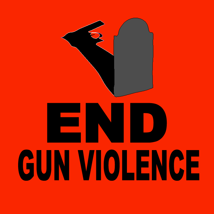 End Gun Violence illustration by Heather Skovlund for 360 Magazine