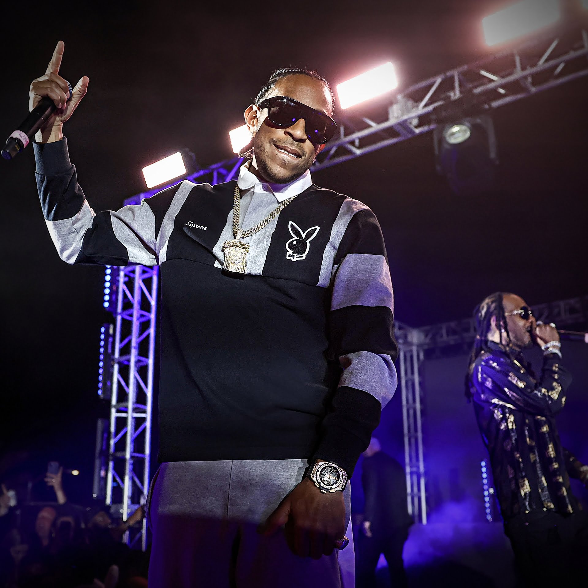 Ludacris performing at Playboy at Cottontail Lounge at W Scottsdale via 360 MAGAZINE.