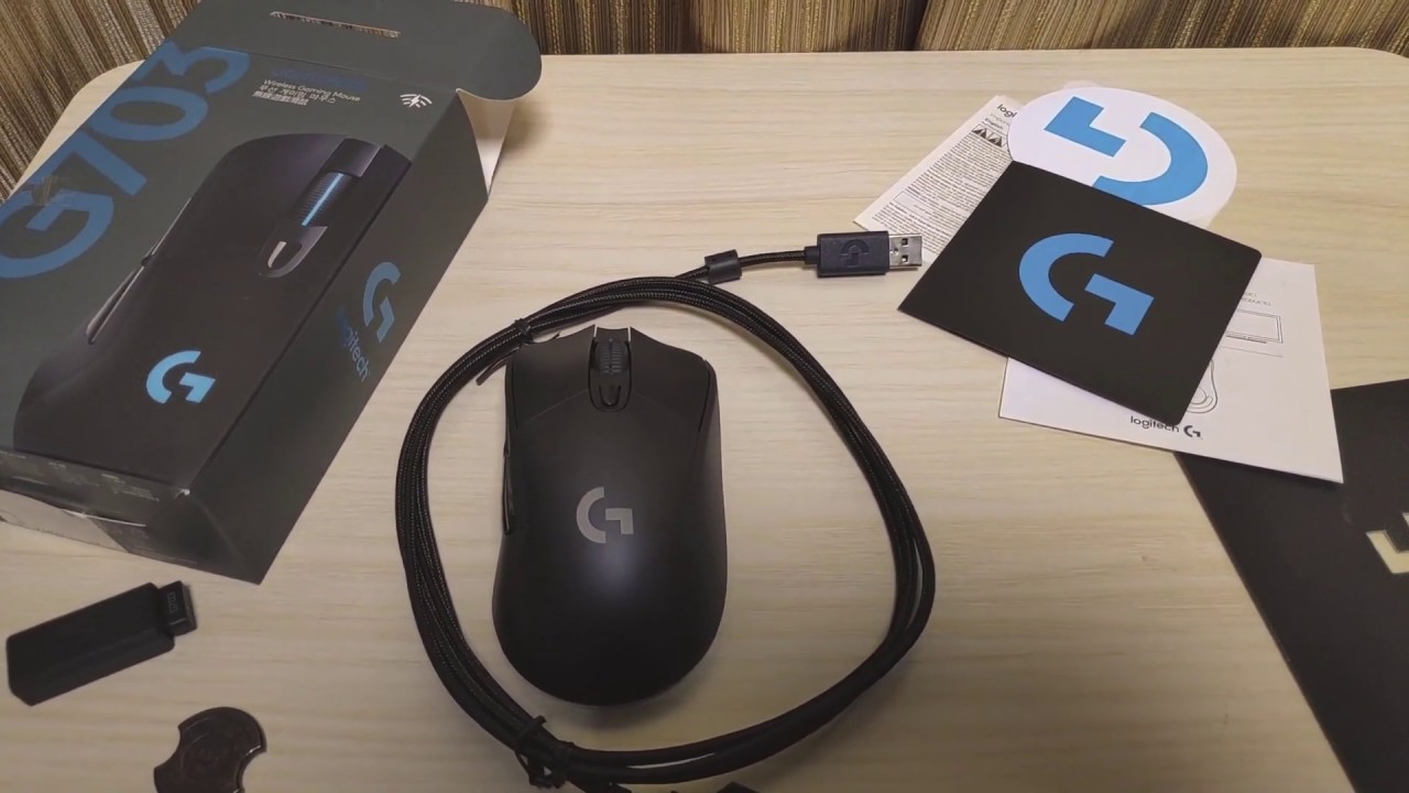 Logitech G703 Lightspeed Wireless Gaming Mouse Unboxing - YouTube