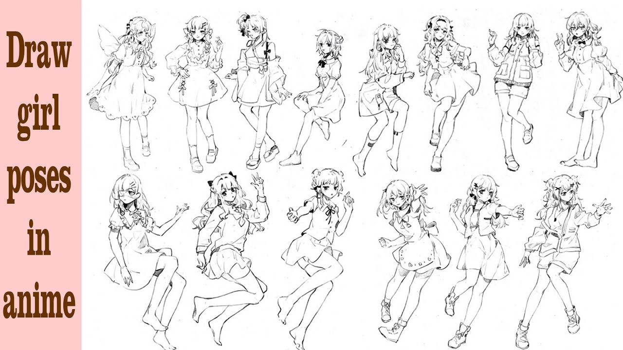 Anime Girl Standing  CLIP STUDIO ASSETS