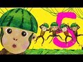 Five Little Monkeys Jumping on the Bed - Children Songs, Nursery Rhymes, Kid Songs