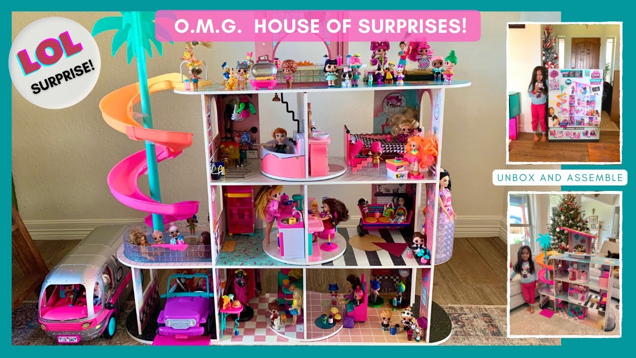 LOL SURPRISE! OMG HOUSE OF SURPRISES! | UNBOX and ASSEMBLE | What My 4 ...