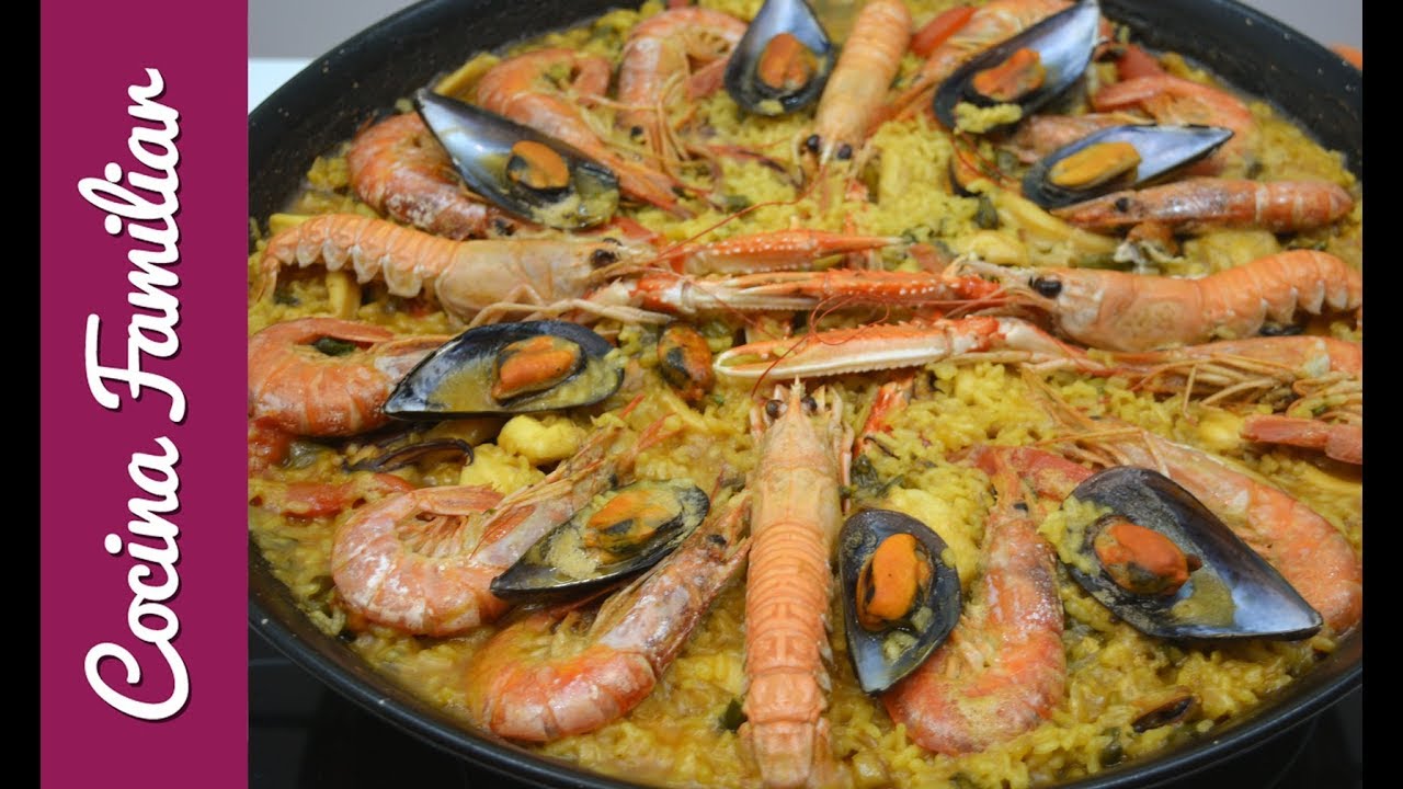 Como hacer paella de marisco By #javierromero - YouTube