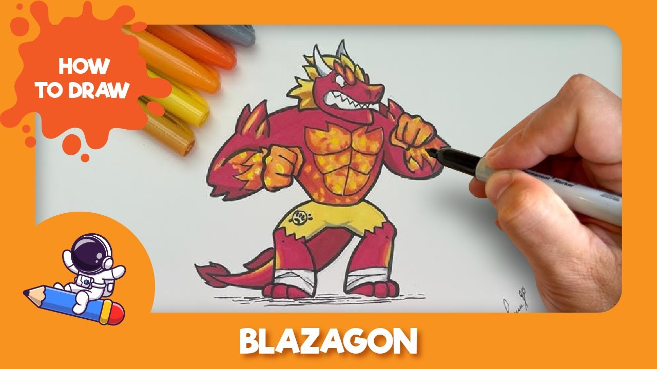 Como Desenhar Blazagon Goo Jit Zu P Ginas Para Colorir E Livros Em Pdf ...