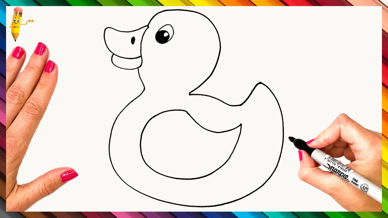 How To Draw A Duck Step By Step 🦆 Duck Drawing Easy - YouTube