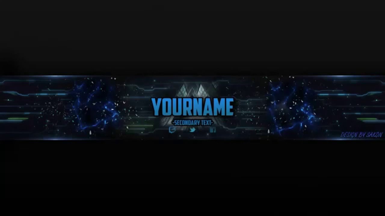 Free Blue Banner [PSD] - YouTube