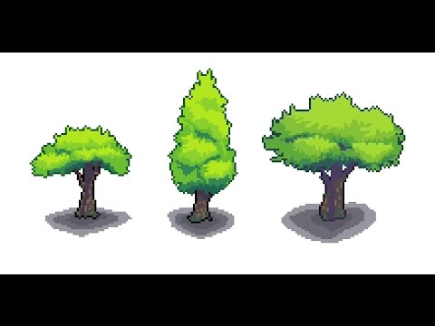 2D Pixel Art Tree