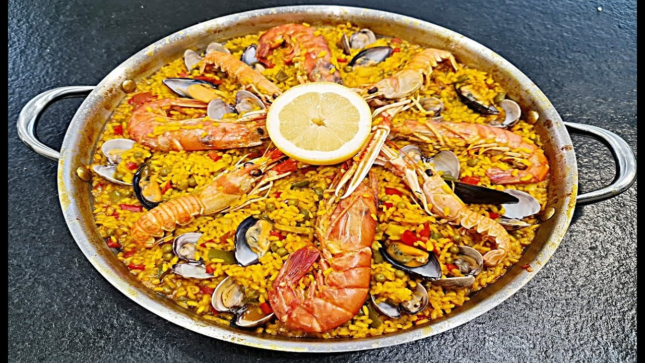 PAELLA VALENCIANA DE MARISCOS - YouTube