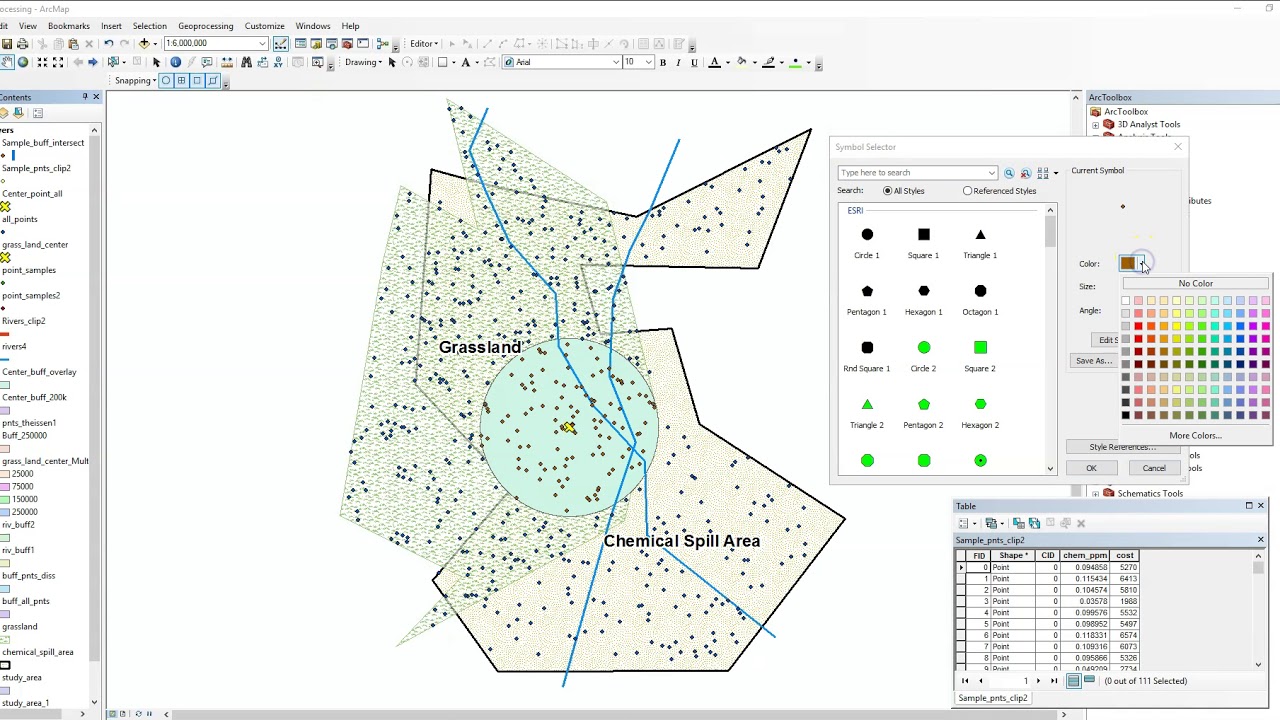 Geoprocessing: Intersect - YouTube