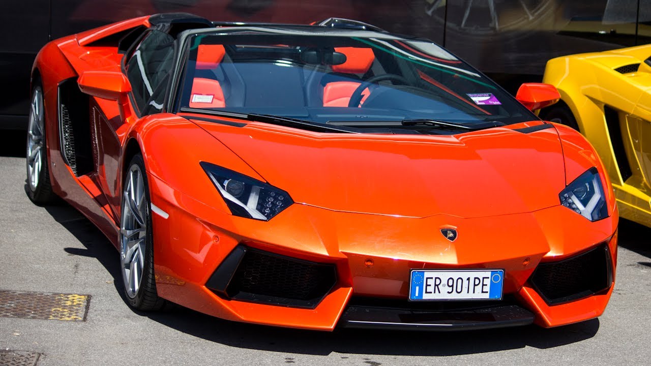 orange lamborghini