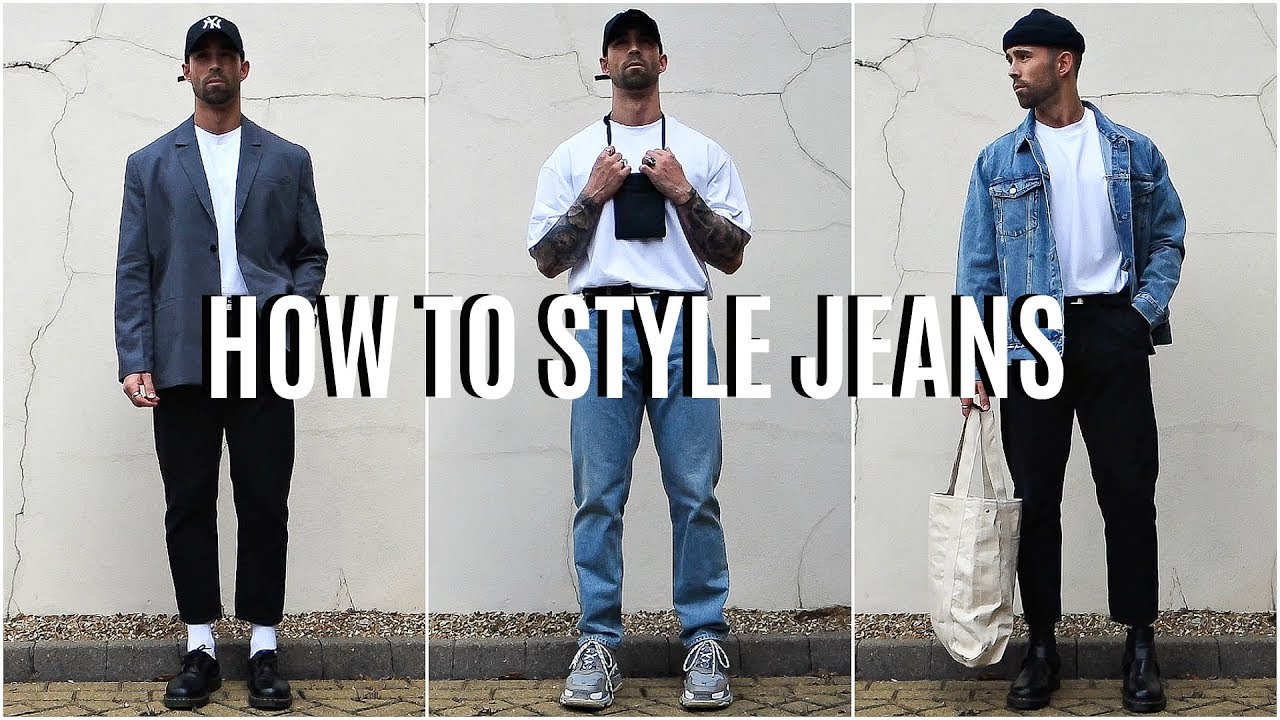 How To Style Jeans | 4 EASY Outfit Ideas | Men's Fashion - YouTube