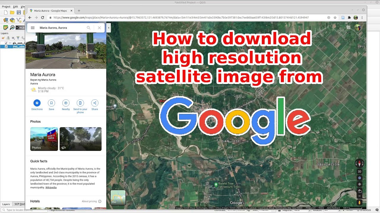 QGIS Part7 - How to download high resolution satellite image from ...