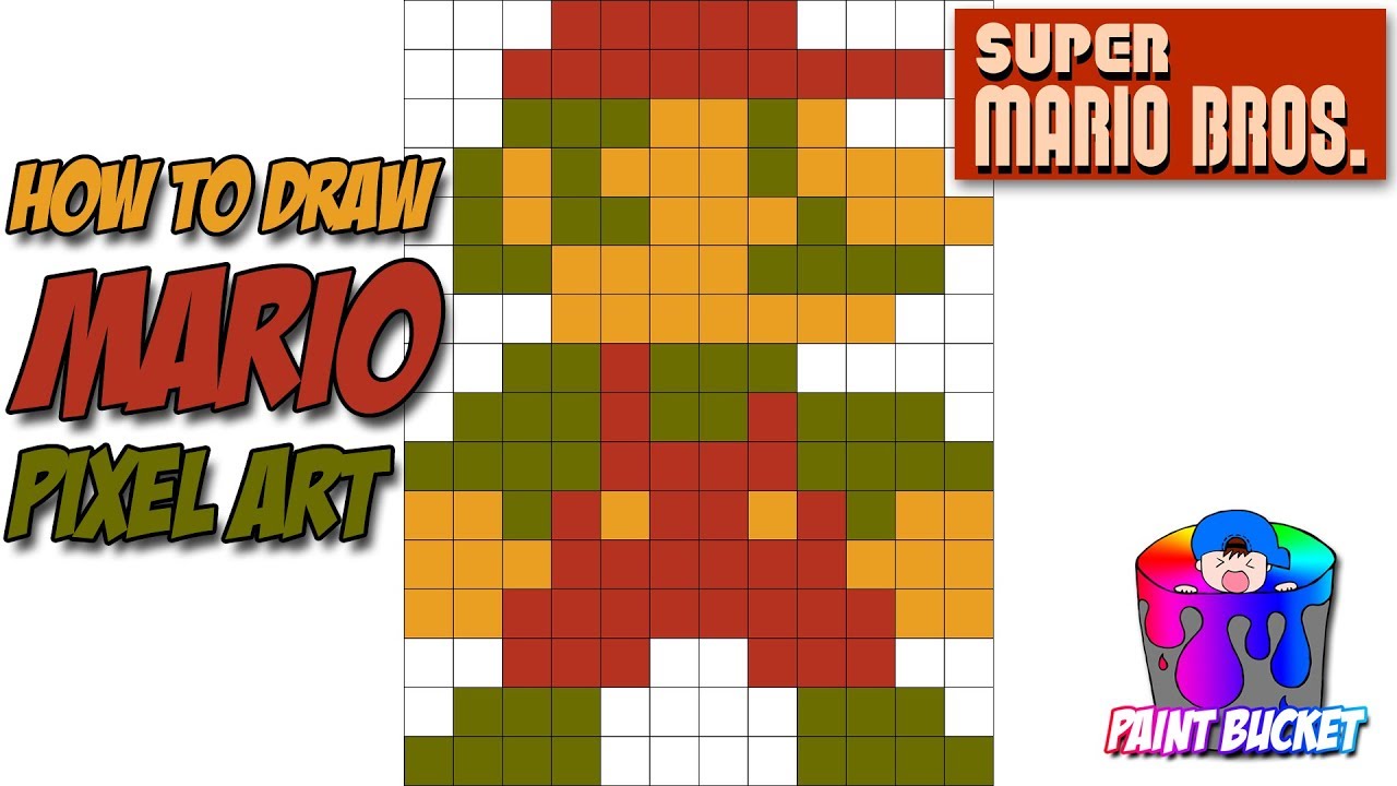 How To Draw Super Mario Bros Smb Pixel Art Sprites Drawing 