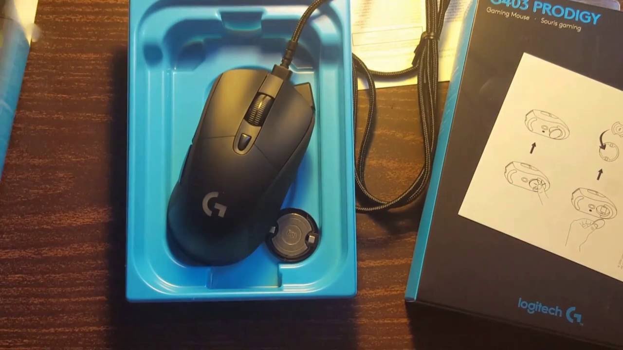 Wireless Logitech G403 Prodigy Mouse Unboxing - YouTube