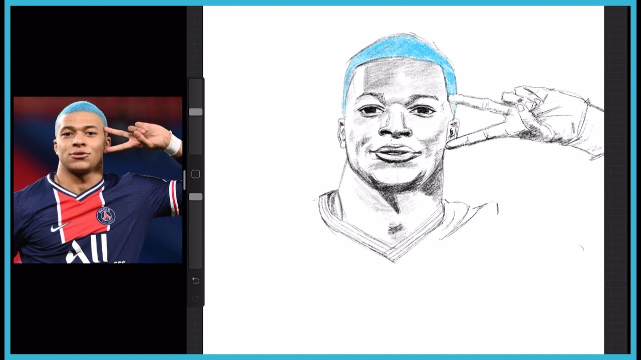 Drawing Kylian Mbappe Kylian Mbappe Draw Step By Step - vrogue.co