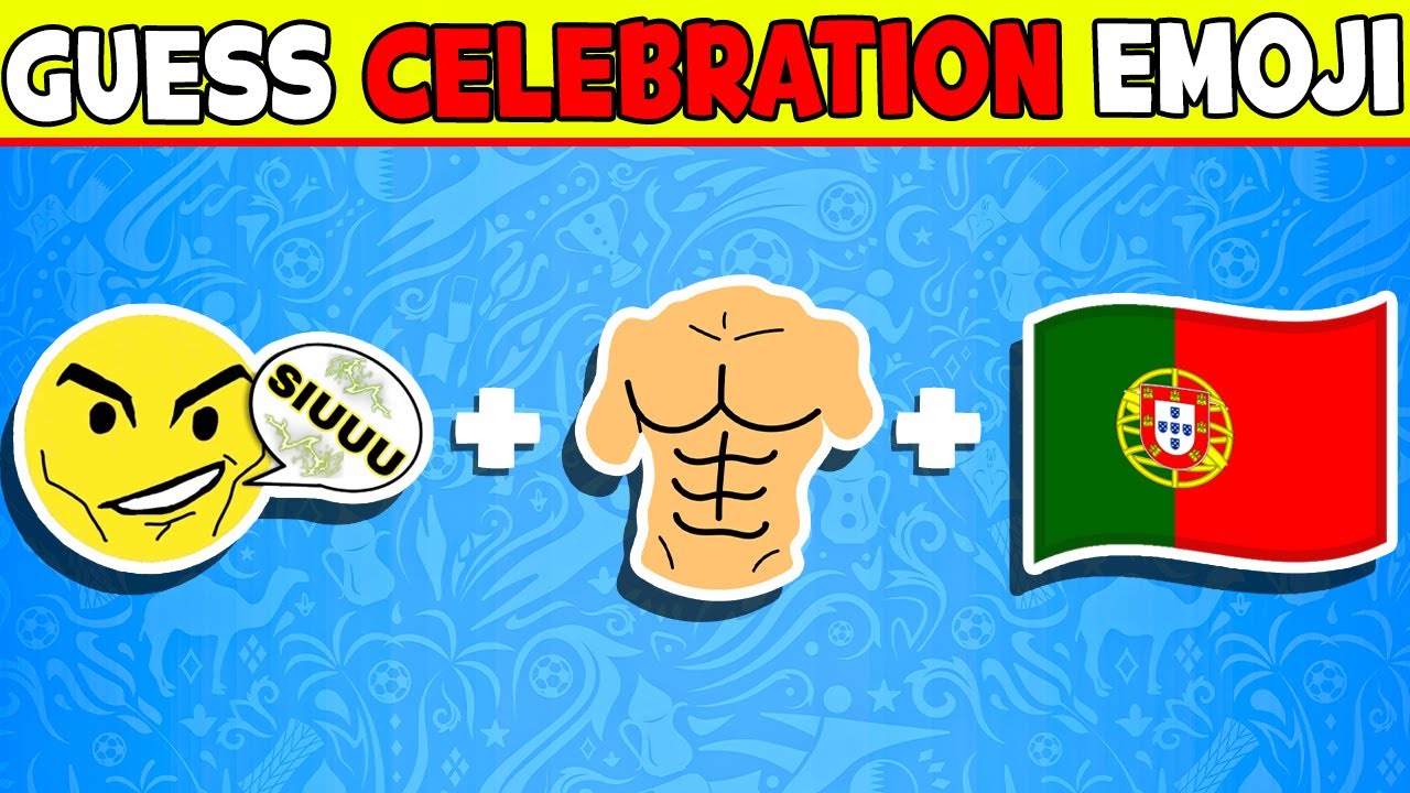 Guess Who's Celebrating by EMOJI +SONG ⚽🎶 Football Player Ronaldo ...