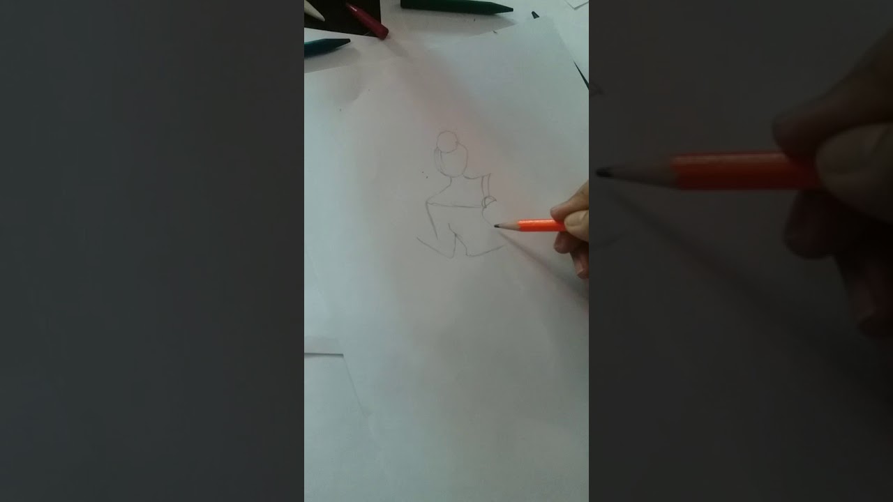 DIY: doll sketch/tiktok#ArshamNadir - YouTube