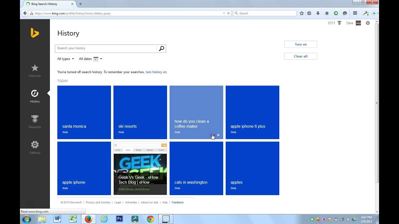 How To Delete Bing History Windows 10 The Best Picture History - www ...