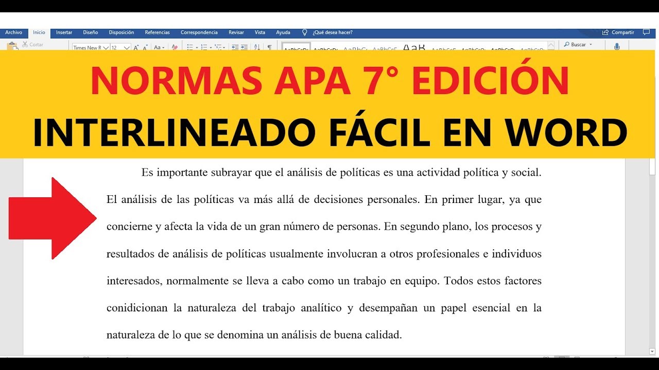 Como Redactar En Formato Apa En Word - Image to u