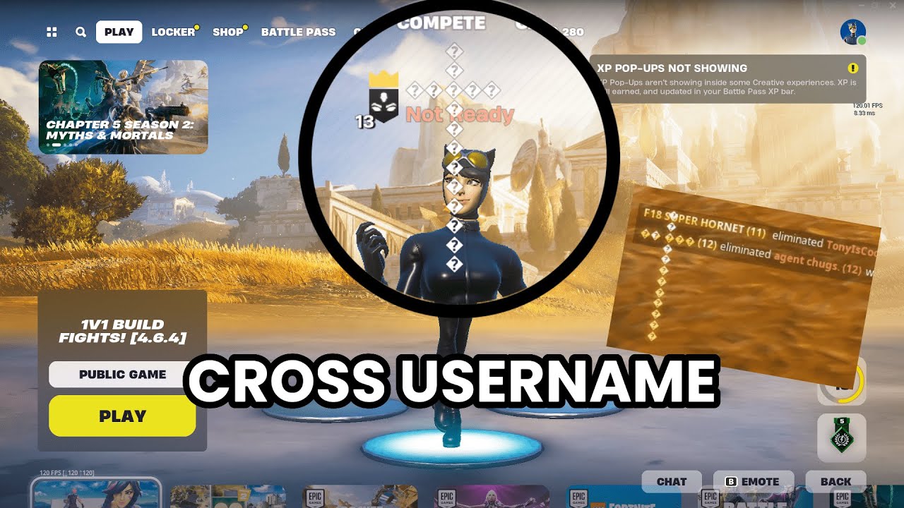 How To Get HUGE CROSS Username In FORTNITE (Tutorial) - YouTube