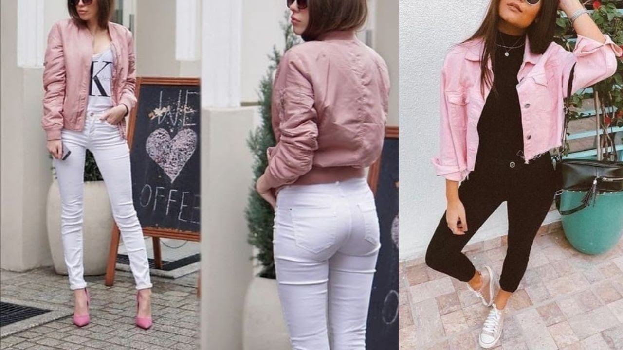 Total 75+ imagen outfit con chamarra rosa palo