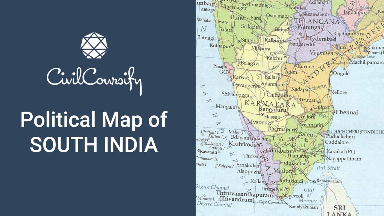 South India Map With Districts