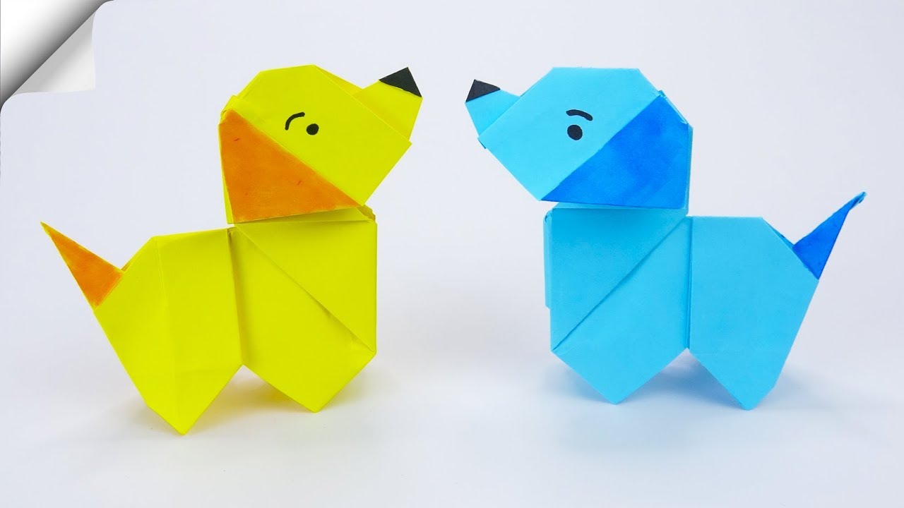 Origami Dog Easy Diy Paper Crafts