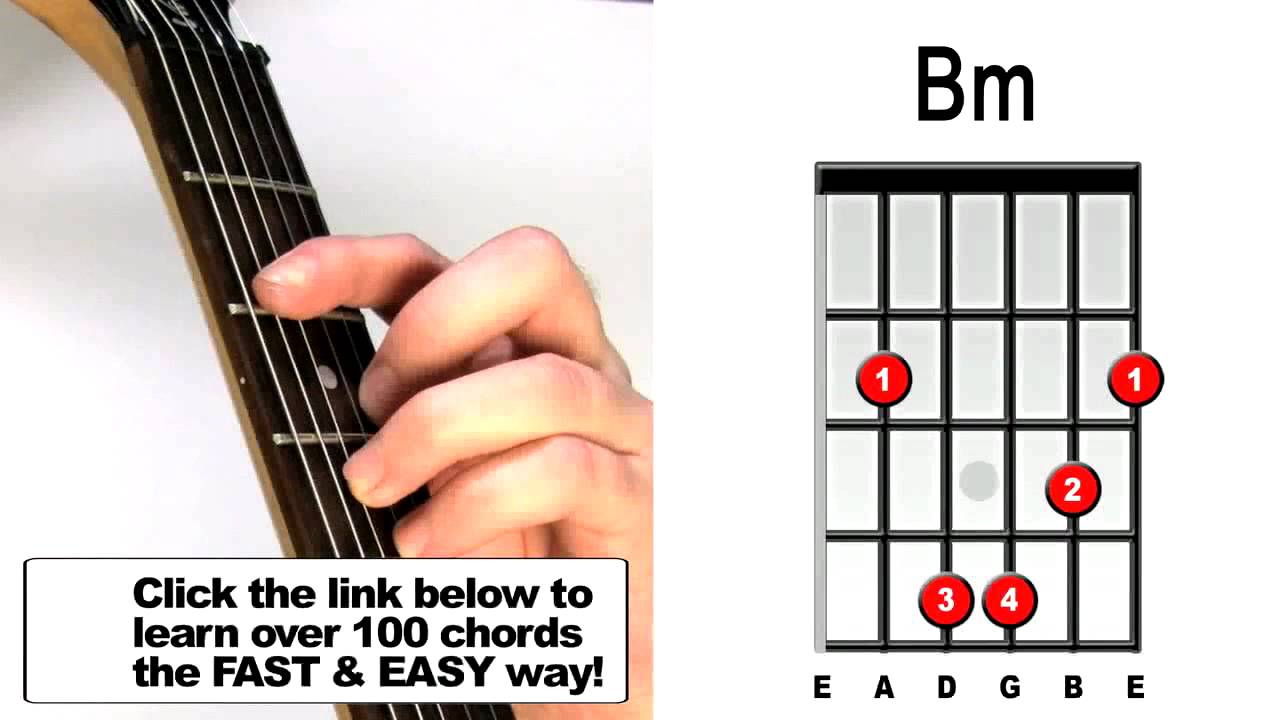 Easy B Minor Guitar Chord