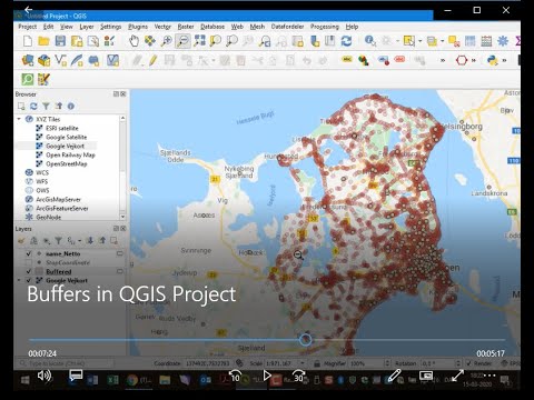 Buffers and Count Points in QGIS - YouTube