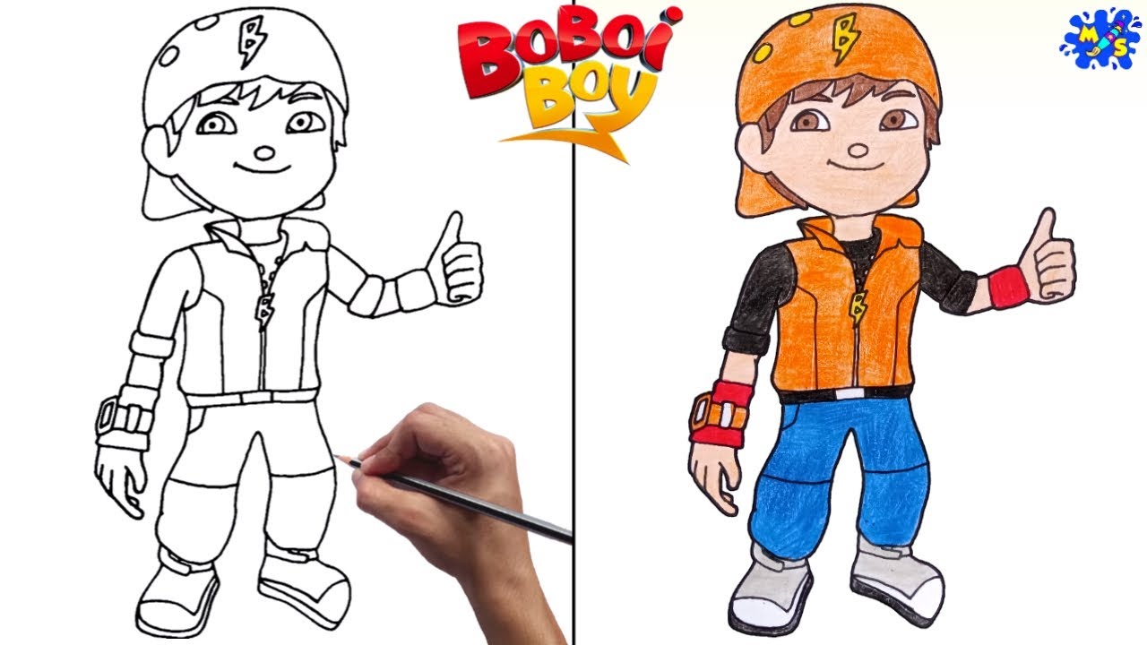 Learn How To Draw Boboiboy Blaze From Boboiboy Boboiboy Step By Step ...