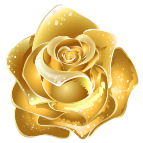 Beautiful Gold Rose Decor