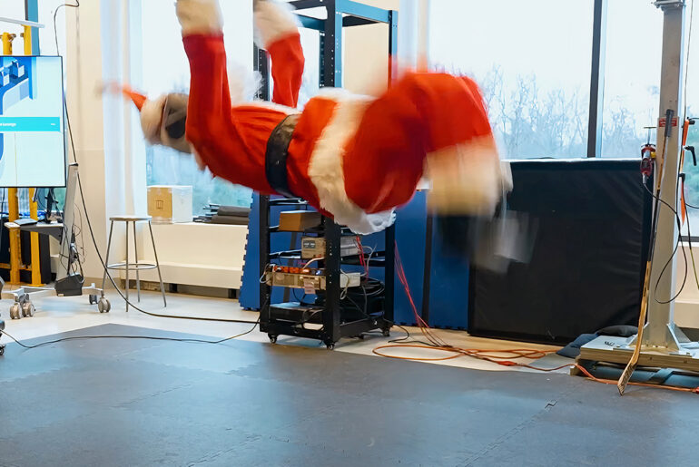 Boston Dynamics Atlas 2.0 Humanoid Robot Backflip Holidays