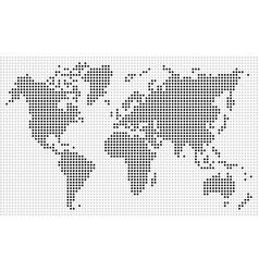 Dotted world map Royalty Free Vector Image - VectorStock