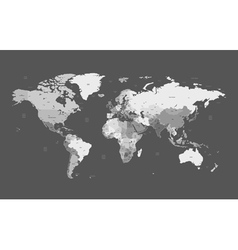 Earth Grayscale Map Vector Images (66)