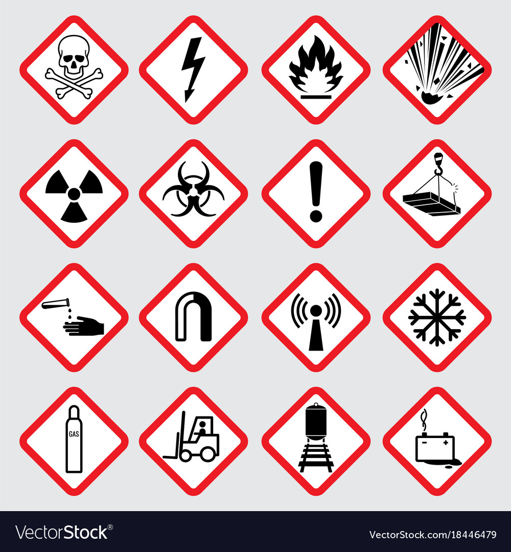 Warning Signs, GHS Hazard Pictograms Globally Harmonized, 45% OFF