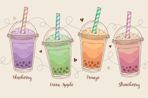 Bubble Tea Art Illustration Svg Cut File Boba Tea - vrogue.co