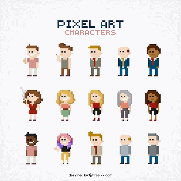 Pixel Art Human Body