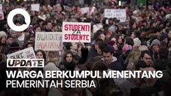 Video: Ribuan Warga Serbia Demo Imbas Tragedi Stasiun Memakan Korban