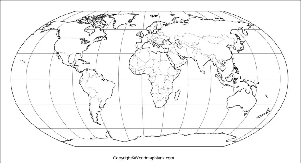 Blank World Map Country Outline