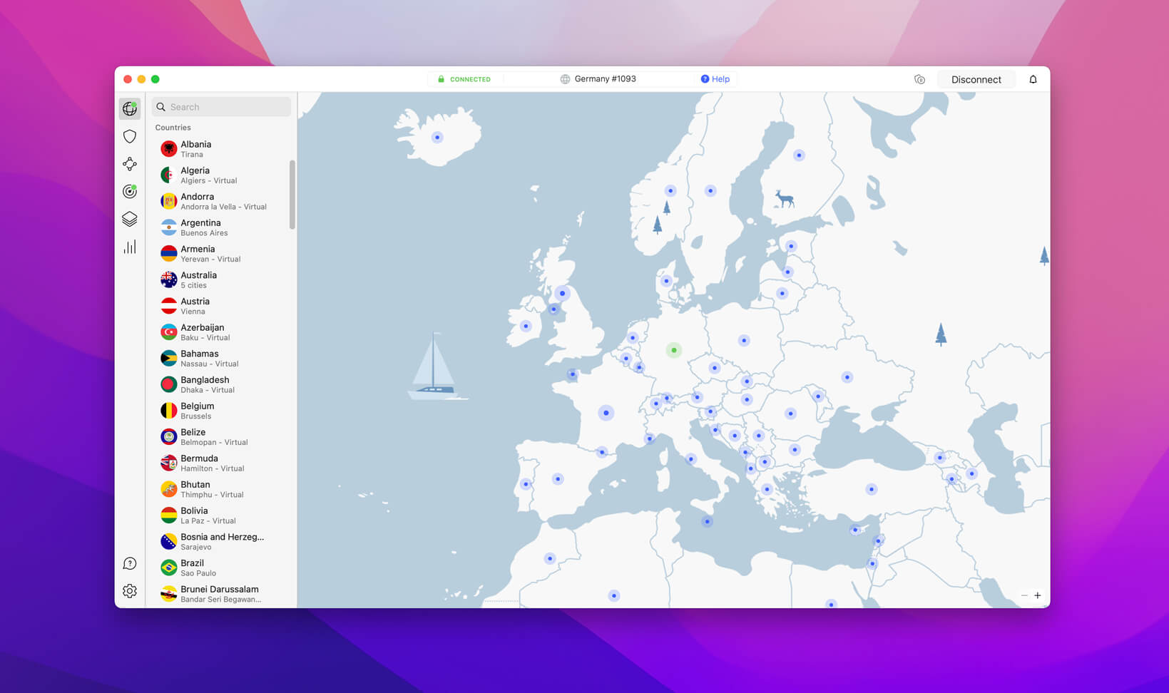 Nordvpn Mac Connected Germany