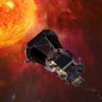 An artist's impression of the Parker Solar Probe approaching the Sun.