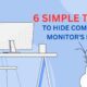 Learn tricks to hide ugly computer monitor's back